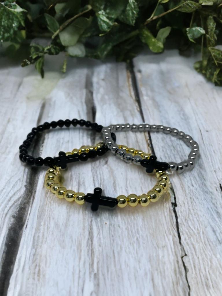 Men’s bracelets, Bead bracelet, Gifts for him, Men’s jewelry, Cross bracelet, Handmade Jewelry, Father’s Day, gifts for boyfriend