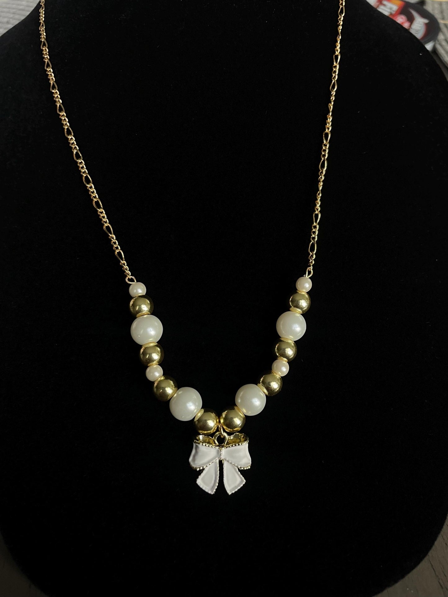 Dainty Gold Pearl Necklace – Minimalist Layering Jewelry, Bridesmaid Gift, Everyday Elegance, Mother’s Day gift