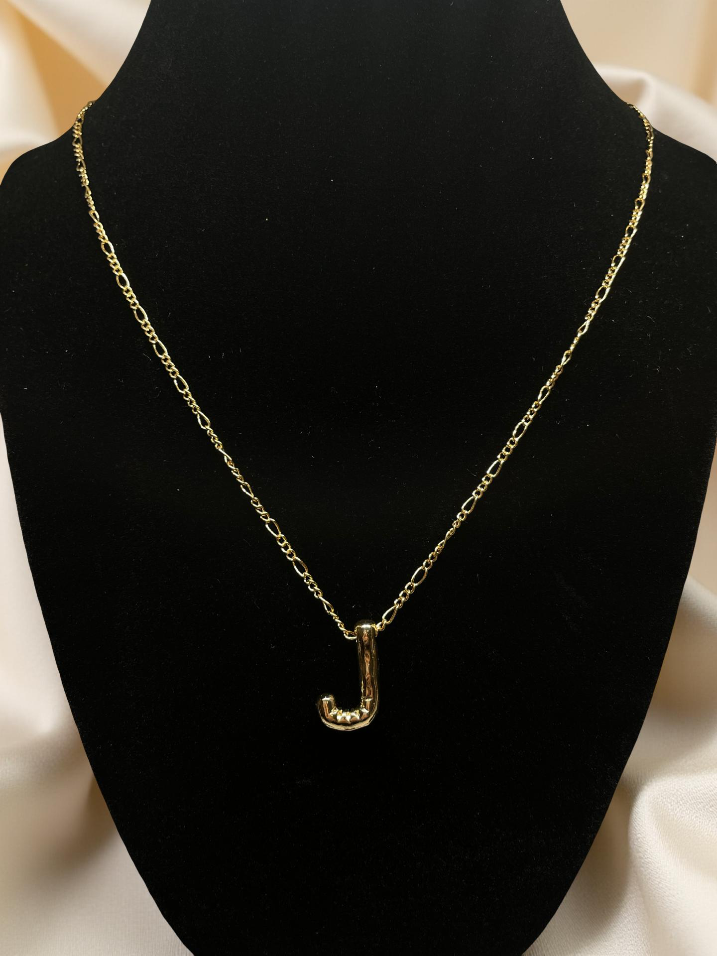 Dainty gold letter necklace