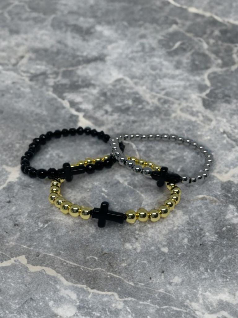 Men’s bracelets, Bead bracelet, Gifts for him, Men’s jewelry, Cross bracelet, Handmade Jewelry, Father’s Day, gifts for boyfriend